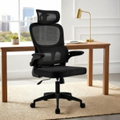 Imagem da oferta Cadeira de Escritório Laruno Almirante P600 Mesh Reclinável Preta 150Kg