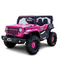 Imagem da oferta Jipe Infantil Elétrico 12v Carrinho Controle Remoto Música (Rosa)