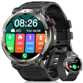 Imagem da oferta Smartwatch Militar Masculino,Relógio Inteligente com Chamadas,Tela HD de 1.45",2 Alças,100+ Modos Esportivos,Resistent