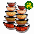 Imagem da oferta Kit Conjunto De Potes de Vidro Resistente