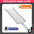 Imagem da oferta Grelha de Peixe Churrasco Abaulada Dupla 70 x 20 Assar Peixe Carne Churrasco Grande Pre...