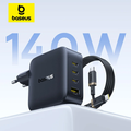 Imagem da oferta Carregador baseus 140w gan pd carregador usb c carga rápida para macbook tablet telefone iphone 17 16 15 14
