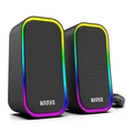 Imagem da oferta Caixa de Som Marvo Sg-285, Rgb, 3W Rms, Preta, Sg-285-Bk