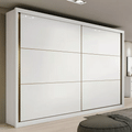 Imagem da oferta Guarda-roupa Móveis Lopas Toronto Plus cor branco de mdf com 2 portas corrediças