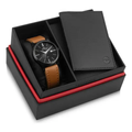 Imagem da oferta Kit Relógio Technos Masculino Steel Preto - 2115ubrk0p Marrom Preto!