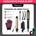 Imagem da oferta GOKOCO 3 Em 1 multifuncional paramodelar Modelador de cabelo Aparelho Cabelo liso Cacho...