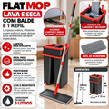 Imagem da oferta Flat Mop Rodo Lava E Seca Com Balde E 1 Refil