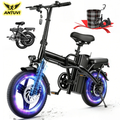 Imagem da oferta Bicicleta Elétrica Dobrável 14 Polegadas(S6) Bateria 48V 12Ah Removível Freios a Disco Duplos e Suspensão Dianteir