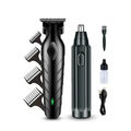 Imagem da oferta Máquina De Corte Acabamento Profissional Com Aparador De Nariz Cabelo Pelo Barbear Maquininha Detalhes Sem Fio Preto Catálogo