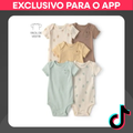 Imagem da oferta Kit body bebê 5 peças bichinhos | Carter's