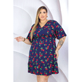 Imagem da oferta Vestido Plus Size Rodado Manga