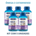 Imagem da oferta Ômega 3 1000mg Catarinense Epa 540mg Em Cápsula Sem Sabor X 360g 5 Kits De 120 Un