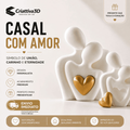 Imagem da oferta Escultura Minimalista Casal Decorativa Presente Romântico Casamento Namorados Bodas Amor Decoração Moderna Luxo