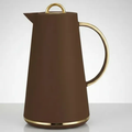 Imagem da oferta Garrafa Térmica Café Chá Samira 1 Litro Marrom Com Dourado Marrom-escuro
