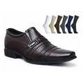 Imagem da oferta Sapato Oxford Social Masculino Couro Italiano Elegante Fosco