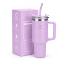 Imagem da oferta Copo Térmico Romantic Crown Inox 600ml1200ml c Tampa e Canudo