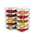 Imagem da oferta Oikos - Kit 10 Potes De Marmita 370ml Vidro Herméticos Com Trava