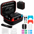 Imagem da oferta Case para Nintendo Switch 2 2025 Case Protetora Rígida Portátil com Compartimento para 10 Cartuchos e Bolsos para Ace