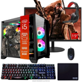 Imagem da oferta Computador PC Gamer Completo Tob Intel Core I5 SSD 240GB 8GB Gabinete Aquário Teclado Mouse Mouse Pad E Headset Gamer M