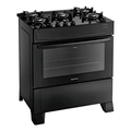 Imagem da oferta Fogão Atlas 5 Bocas Preto Mônaco Top Glass Com Acendimento Automático