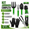 Imagem da oferta Kit Jogo Jardinagem Jardim Pá Tesoura Poda Luva 5 Peças