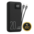 Imagem da oferta Power Bank Turbo Carregador Portátil 20000mah Turbo 22.5w Premium Universal Rápida Carga Para Smartphone iPhone Xiaomi Motorola LG Smartwatch Tablet