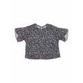 Imagem da oferta Blusa Menina Tecido Acetinado Cinza - Puc