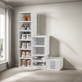 Imagem da oferta Sapateira Organizador Sapatos Empilhável Vertical 6 Andares