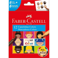 Imagem da oferta Canetinha Faber-Castell Caras & Cores 15.0112CCZF 6 Cores + 6 Tons de Pele