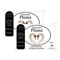 Imagem da oferta Kit 2 Travesseiros Plumas 70x50cm Tradicional Antiácaros Branco