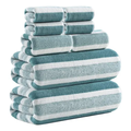 Imagem da oferta Toalhas Banho - 2 Banho, 2 Toalhas,4 Rosto Macia Lã Coral Verde-8pcs