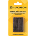 Imagem da oferta Marco Boni Cartela Com 50 Grampos N. 5 1340 Preto