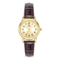Imagem da oferta Relógio Saint Germain Houston Feminino Analógico Marrom Dourado Com Pulseira de Couro Sintético