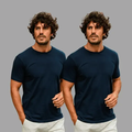 Imagem da oferta Kit 2 Camiseta Masculina Leve Básica Algodão Egípcio Vicenza