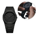Imagem da oferta Relogio Masculino Minimalista All Black Chanfrado Preto