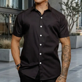 Imagem da oferta Camisa Social Masculina Gola Italiana Confortável