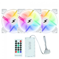 Imagem da oferta Kit Fan SuperFrame Swift 3x120mm ARGB White SF-03