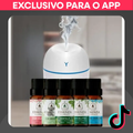 Imagem da oferta Kit Umidificador Aromatizador Modelo EGG com 5 Essências 20ml