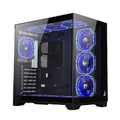 Imagem da oferta Gabinete Gamer Rise Mode Galaxy Glass Standard V2, Mid Tower, Atx, Lateral E Frontal Em Vidro Temperado, Sem Fans, Preto - Rm-ga-ggst2-fb