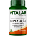 Imagem da oferta Vitamina C 1000mg + D 2000ui + Zinco Tripla Ação Vitalab 60 Comprimidos