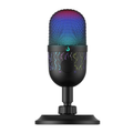 Imagem da oferta Microfone Gamer Rise Mode Elite 02 RGB USB Preto - RM-ME-02-B