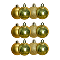 Imagem da oferta Kit 12 Bolinha De Natal Lisa Enfeite Para Arvore Decoração
