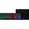 Imagem da oferta Combo Gamer Ninja Legacy 3 Em 1 Teclado Mouse e Mousepad USB RGB Preto GN-CG-LGTMPB