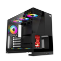 Imagem da oferta Gabinete Gamer Redragon Eternal Pro Tela LCD 4.3" Preto Sem Fans CA-613B