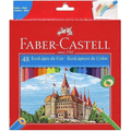 Imagem da oferta Lápis de Cor Sextavado Faber-Castell Ecolápis 120148G 48 Cores