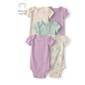 Imagem da oferta Kit Body Bebê 5 Peças Floral e Texturizado - Multicor | Carter's