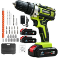 Imagem da oferta Furadeira Eletrica Parafusadeira Multifuncional Mandril Sem Fio Com 2 Baterias 1850rpm Reversa Completo Profissional