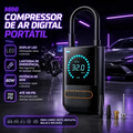 Imagem da oferta Compressor de Ar Portátil Blackone 150 psi Bateria 4000mah Para Veículos