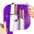 Imagem da oferta Kit Caneta Depiladora Sobrancelha + Batom Depilador Facial eletrico recarregavel - CROWLEY