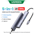 Imagem da oferta Hub UGREEN USB 5 em 1